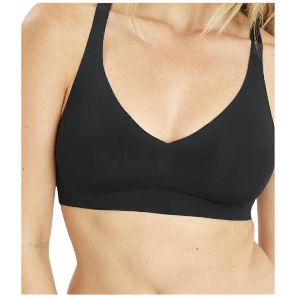 Lively Sleek Crossback Bralette, Black, Small